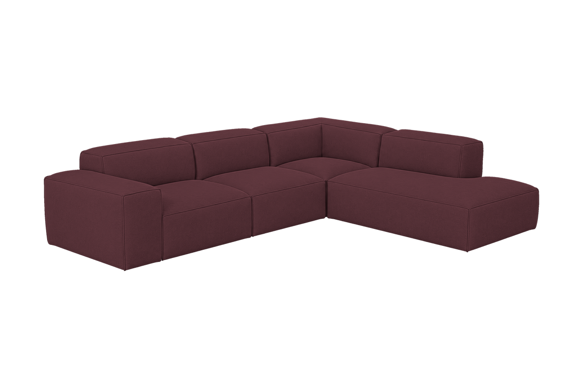 Elo Right Bumper Sectional in Fresco Figaro
