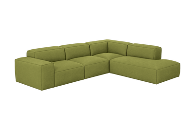 Elo Right Bumper Sectional in Fresco Key Lime