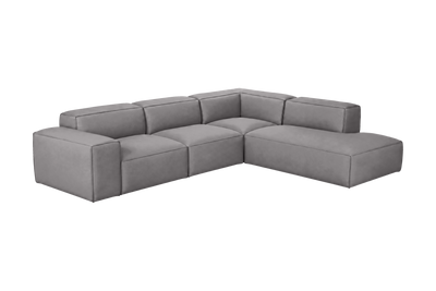 Elo Right Bumper Sectional in Dante Meteor
