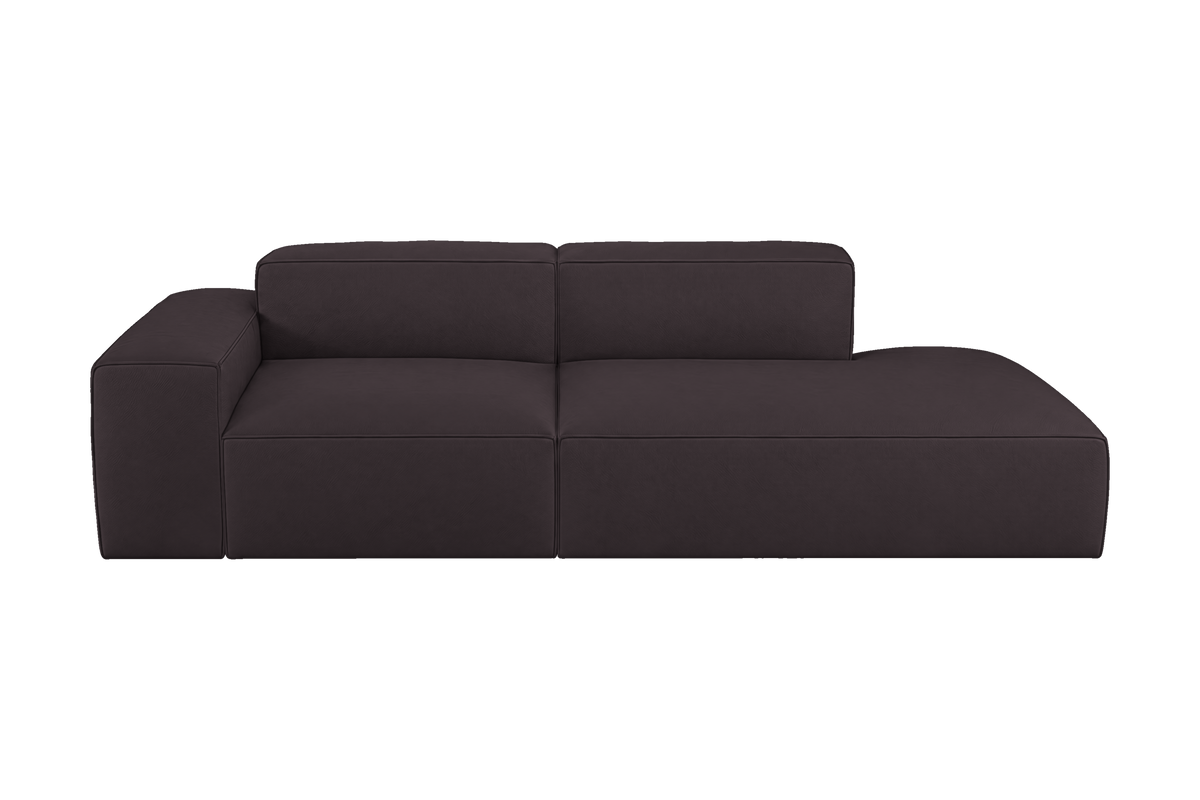 Elo Right Chaise Sofa in Dante Charcoal