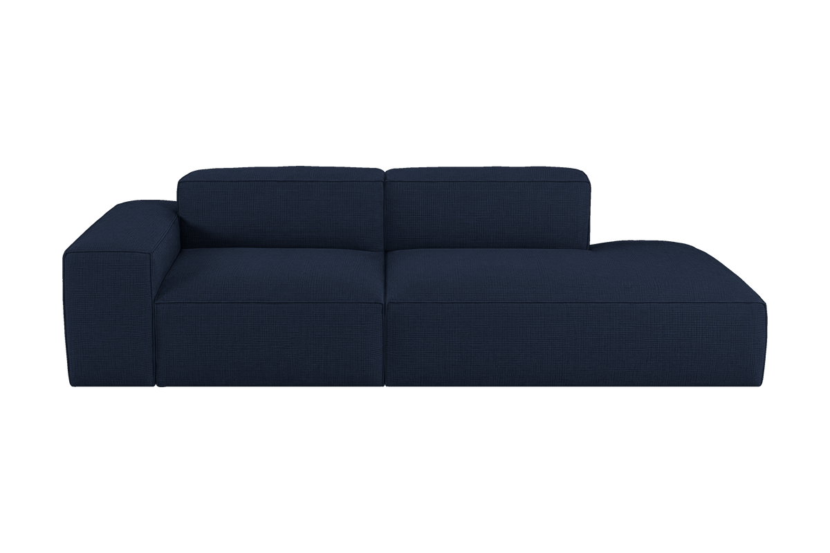 Elo Right Chaise Sofa in Roni Ember Blue