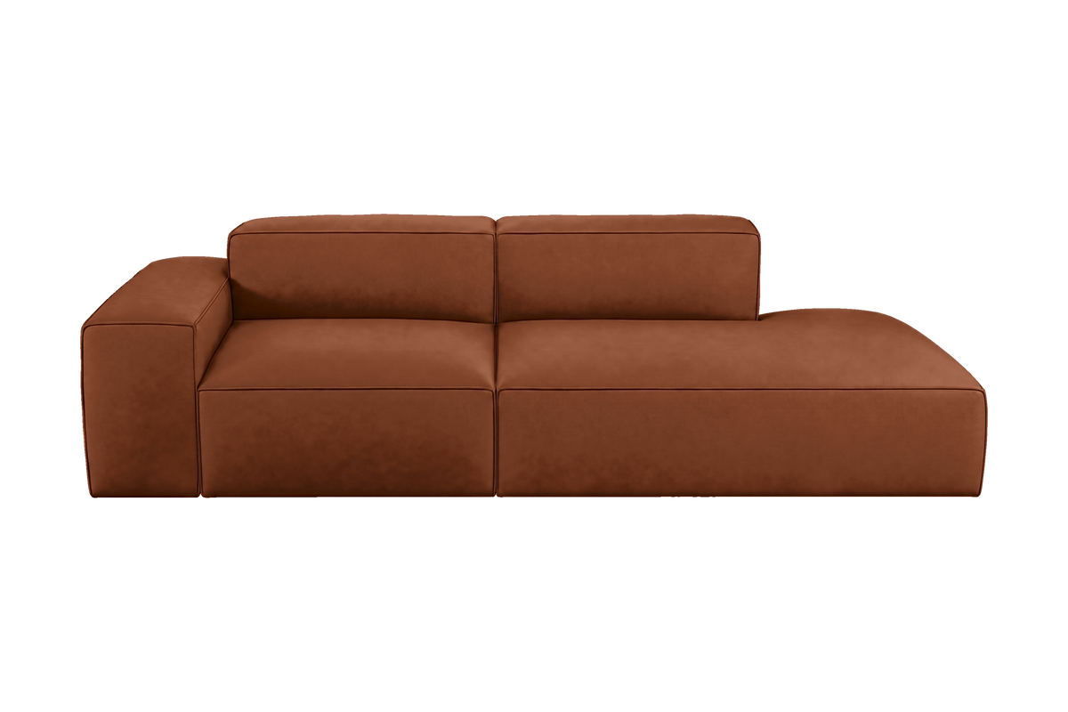 Elo Right Chaise Sofa in Dante Hazel