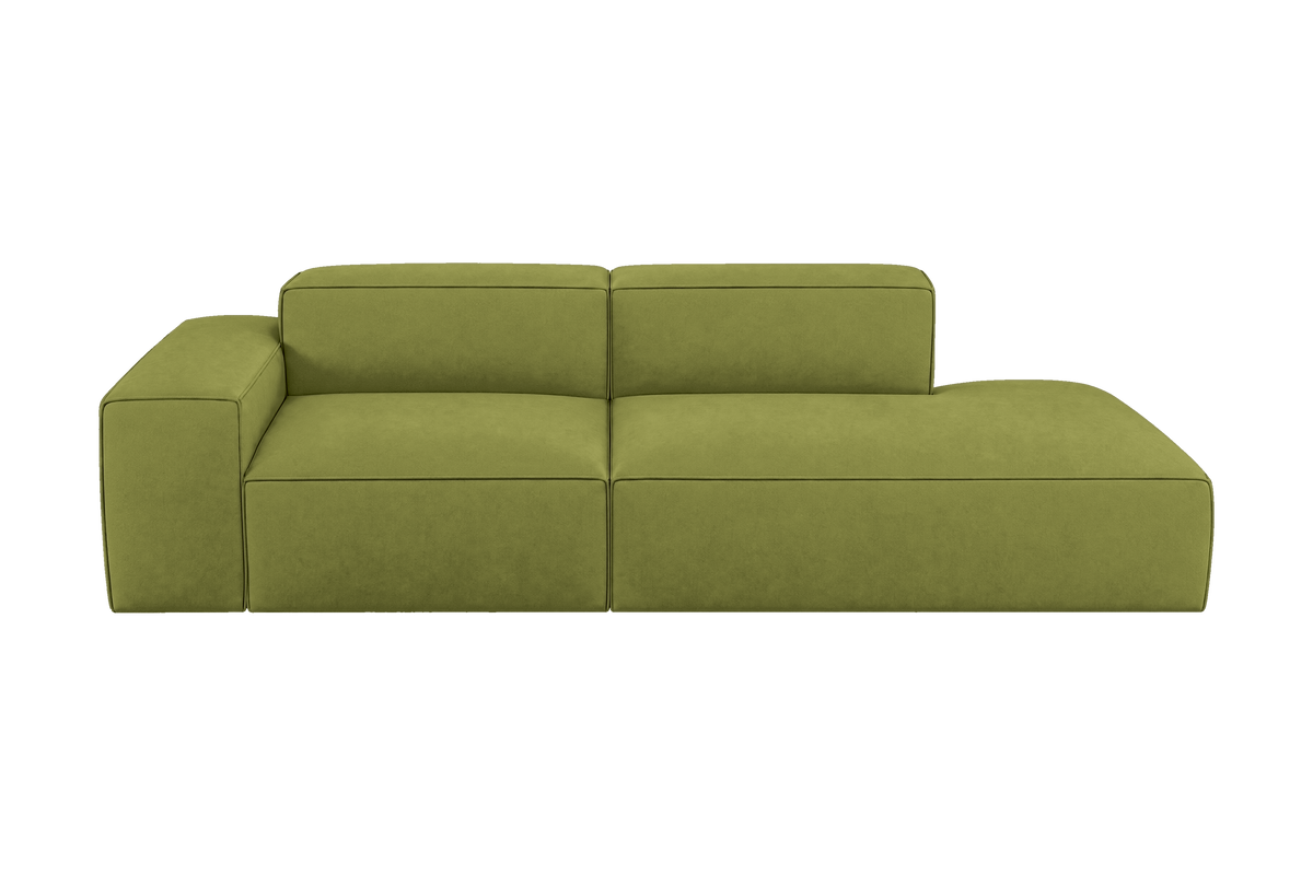 Elo Right Chaise Sofa in Fresco Key Lime