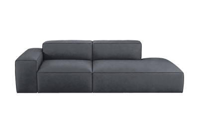 Elo Right Chaise Sofa in Dante Shark