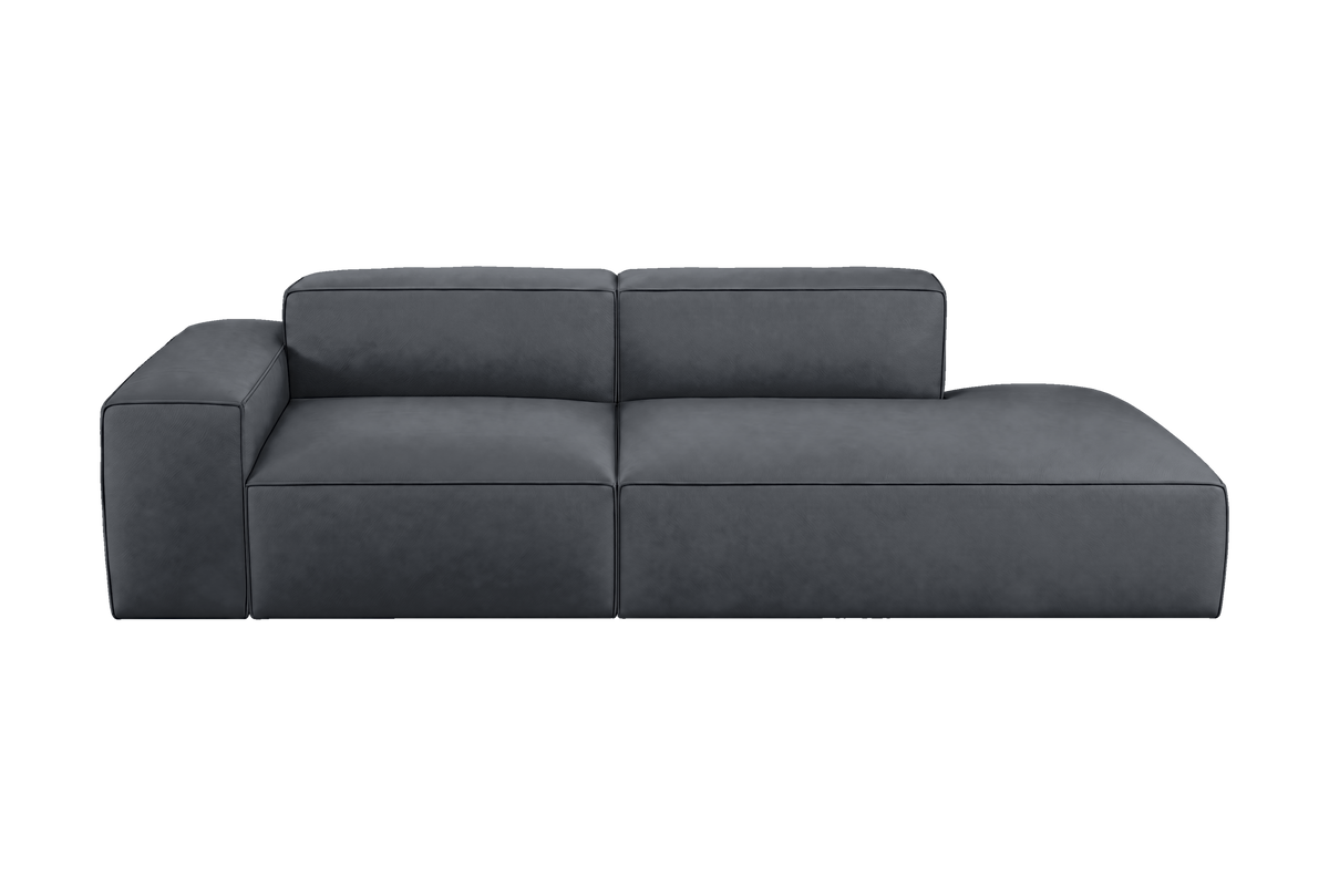Elo Right Chaise Sofa in Dante Shark