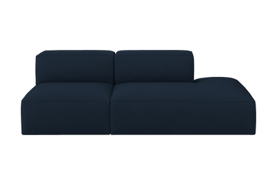 Elo Right Open Chaise Sofa in Dante Aqua