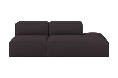Elo Right Open Chaise Sofa in Dante Charcoal