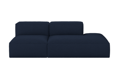 Elo Right Open Chaise Sofa in Roni Ember Blue