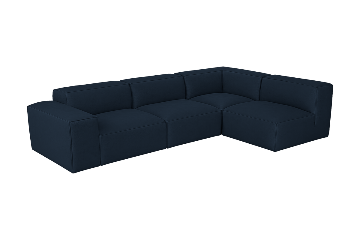 Elo Right Open Sectional in Dante Aqua