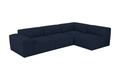 Elo Right Open Sectional in Roni Ember Blue