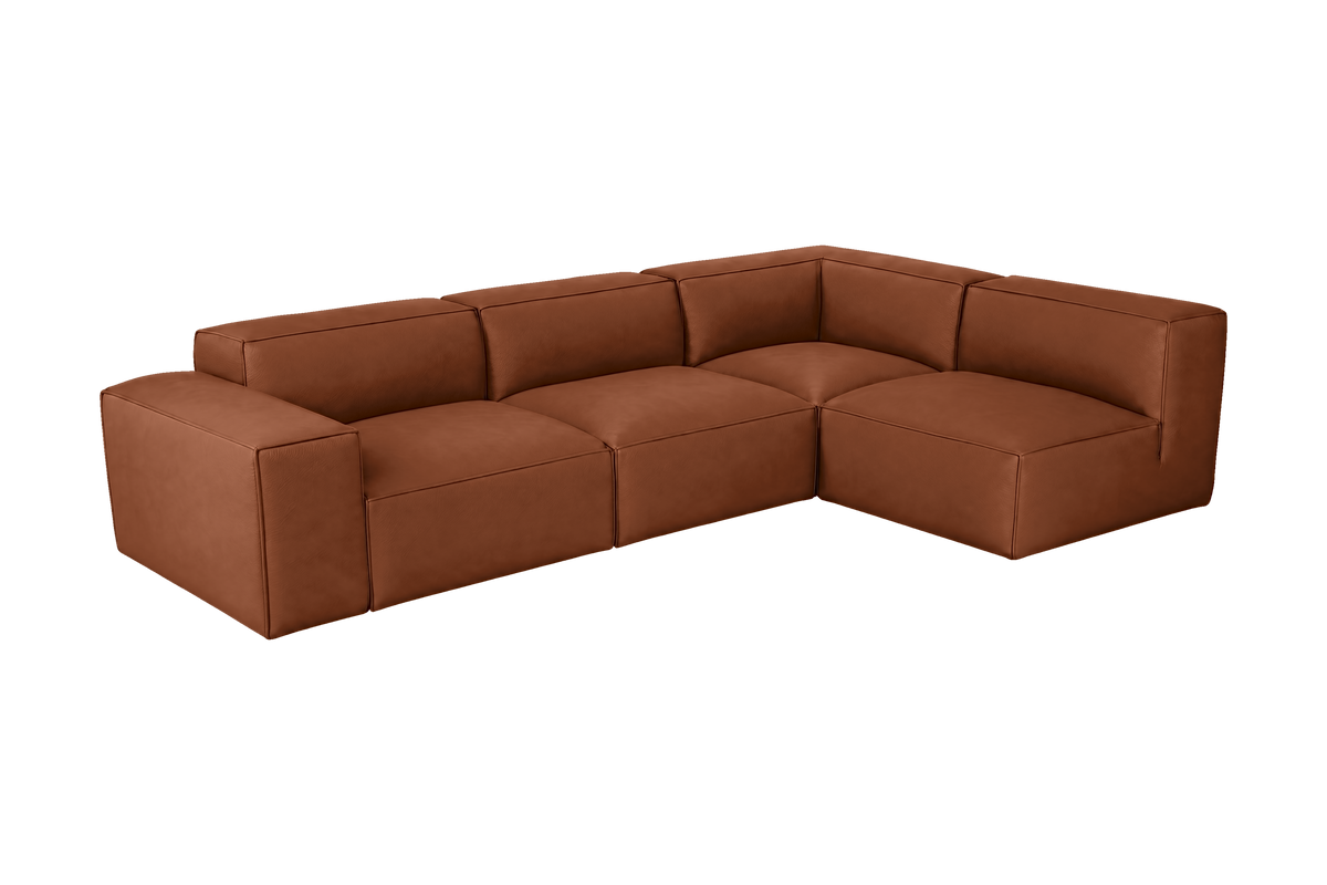 Elo Right Open Sectional in Dante Hazel