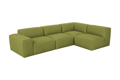 Elo Right Open Sectional in Fresco Key Lime
