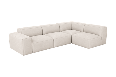 Elo Right Open Sectional in Fresco Milky