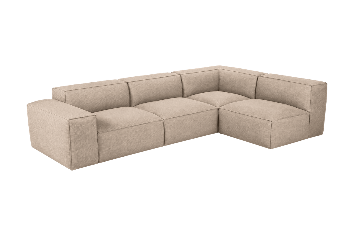 Elo Right Open Sectional in Roni Pine Nut