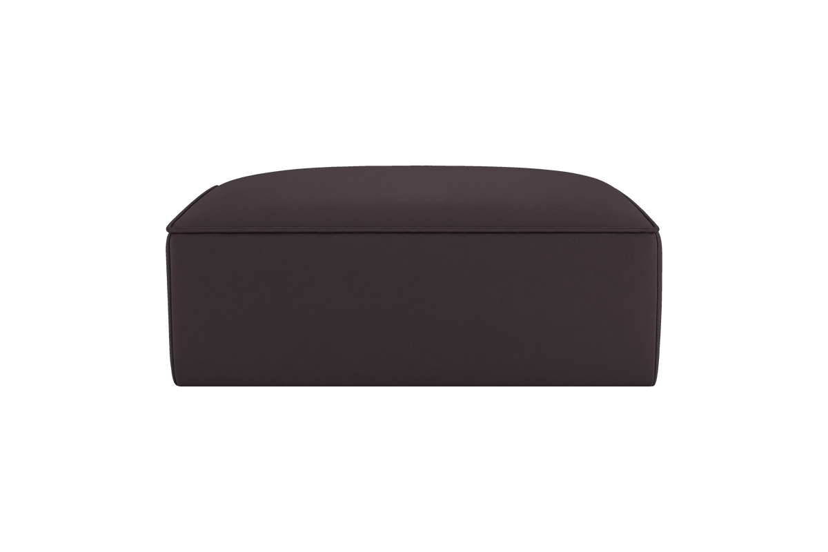 Fred Footstool in Dante Charcoal