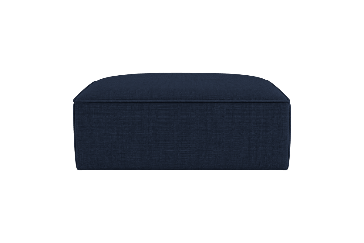 Fred Footstool in Roni Ember Blue