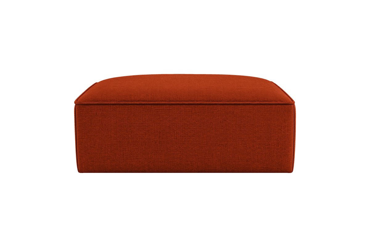 Fred Footstool in Roni Poppy