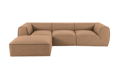 Fred Large Left Chaise in Roni Biscotti