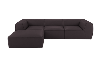 Fred Large Left Chaise in Dante Charcoal