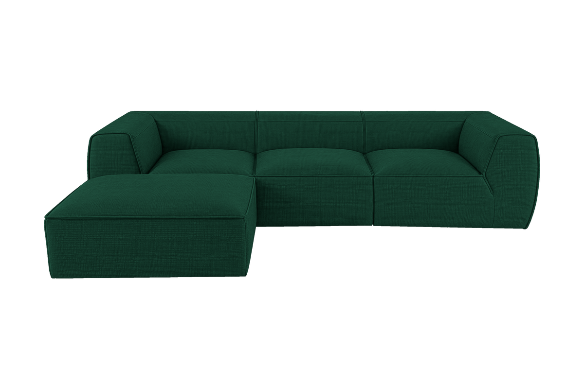 Fred Large Left Chaise in Roni Frog
