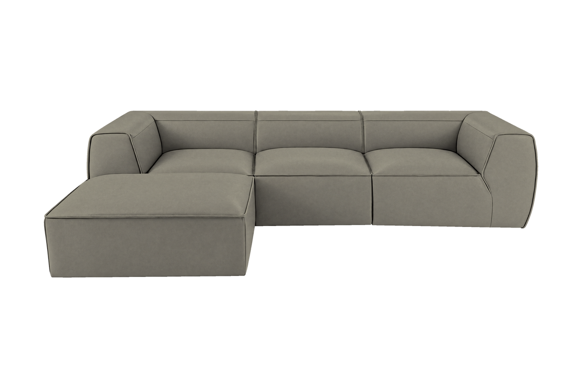 Fred Large Left Chaise in Felix Glace