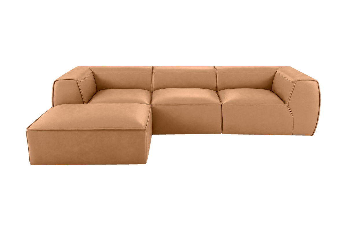Fred Large Left Chaise in Dante Les Yeux