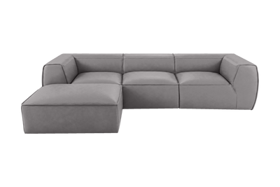 Fred Large Left Chaise in Dante Meteor