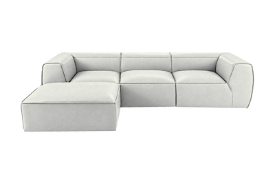 Fred Large Left Chaise in Felix Milky
