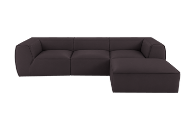 Fred Large Right Chaise in Dante Charcoal