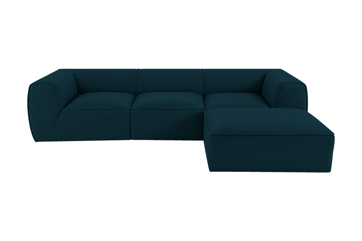 Fred Large Right Chaise in Roni Deep Lake