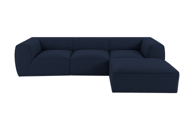 Fred Large Right Chaise in Roni Ember Blue