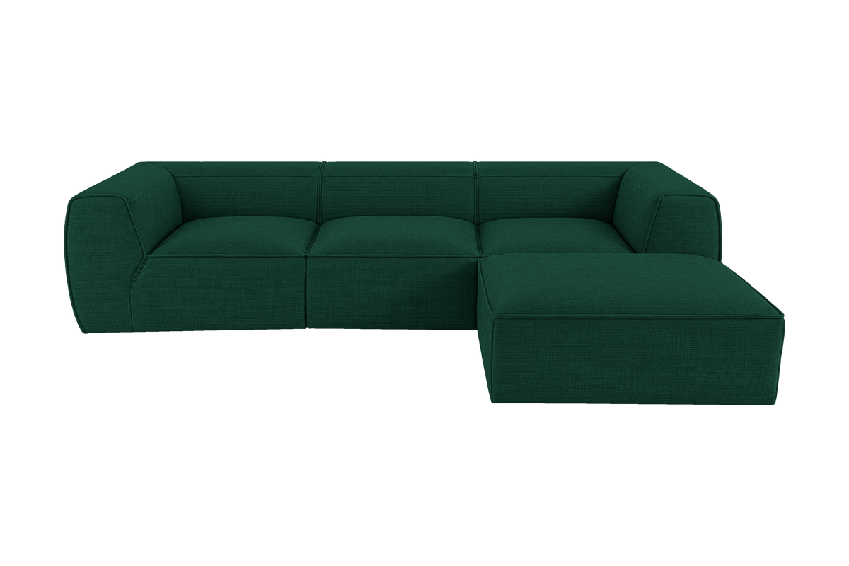 Fred Large Right Chaise in Roni Frog