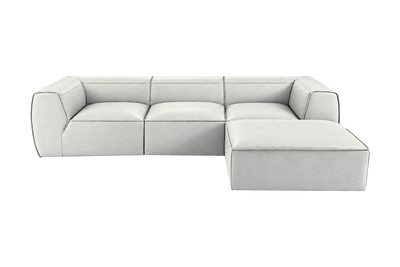 Fred Large Right Chaise in Felix Milky