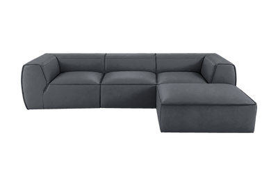 Fred Large Right Chaise in Dante Shark