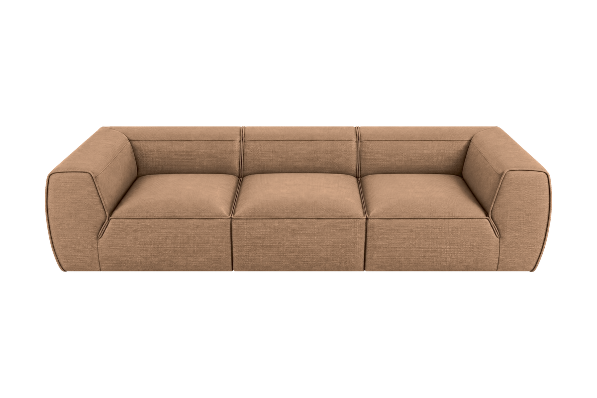Fred Large Sofa in Roni Biscotti