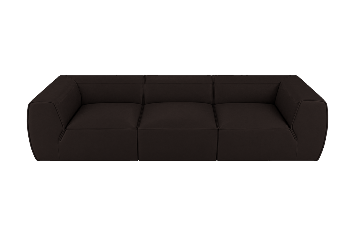 Fred Large Sofa in Dante Ebony