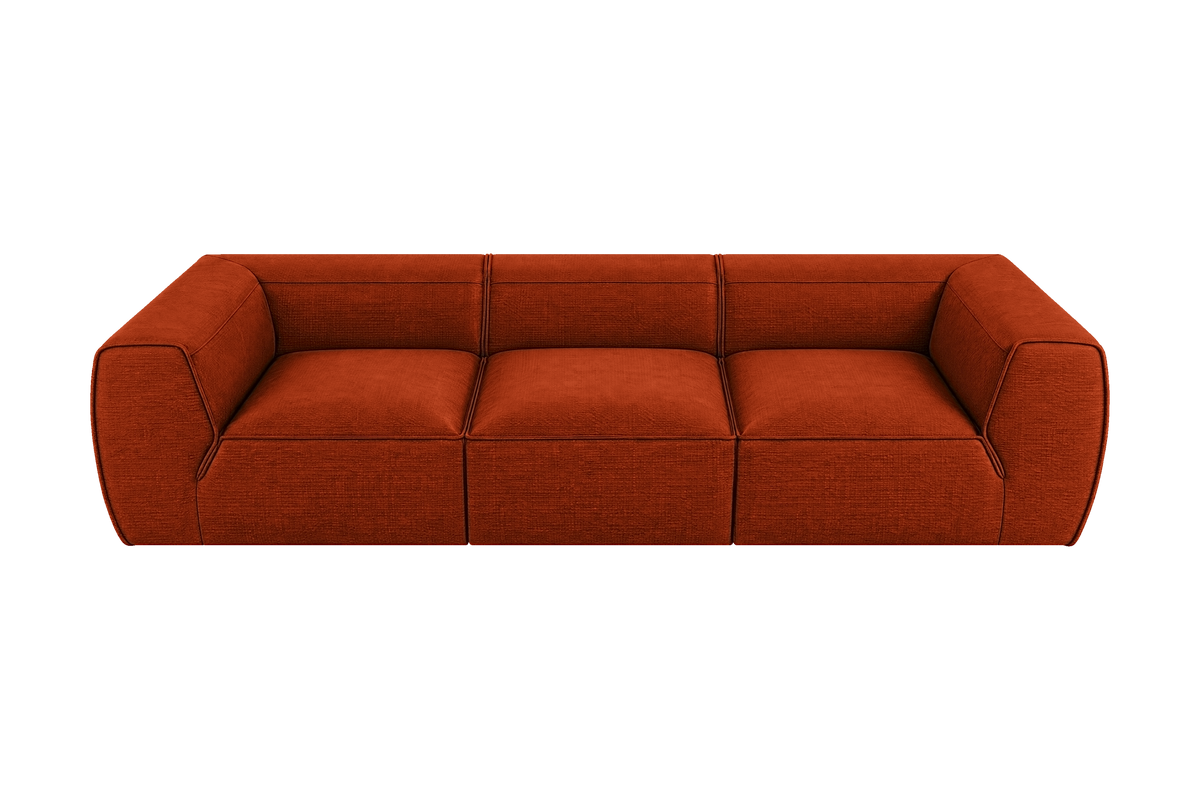 Fred Large Sofa in Roni Poppy