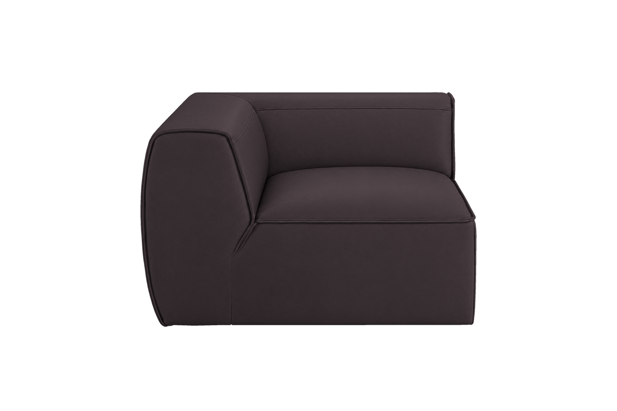Fred Chair One Arm Left in Dante Charcoal