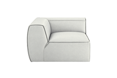 Fred Chair One Arm Left in Felix Milky