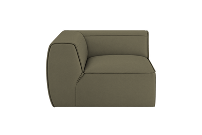 Fred Chair One Arm Left in Felix Olive