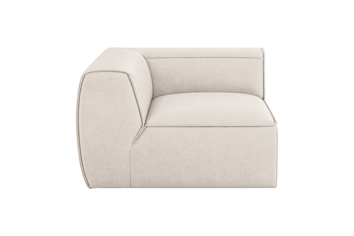 Fred Chair One Arm Left in Fresco Milky