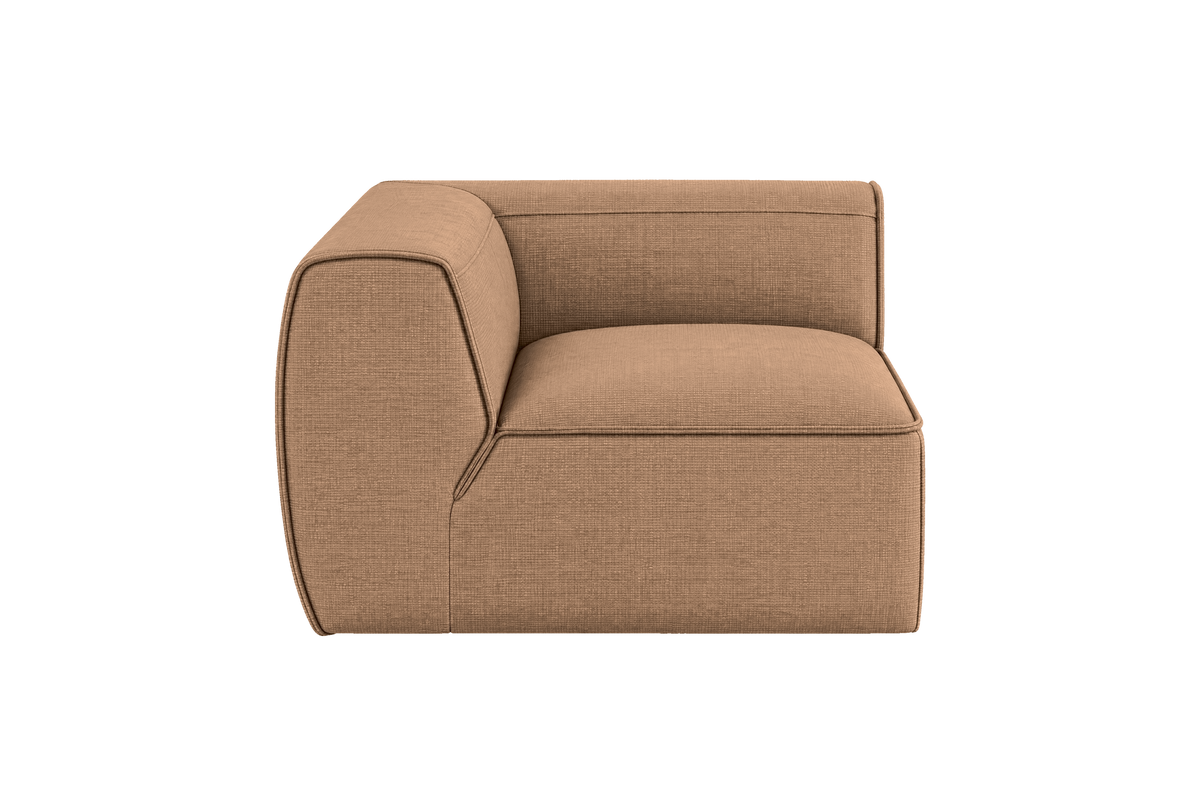 Fred Chair One Arm Left in Roni Biscotti
