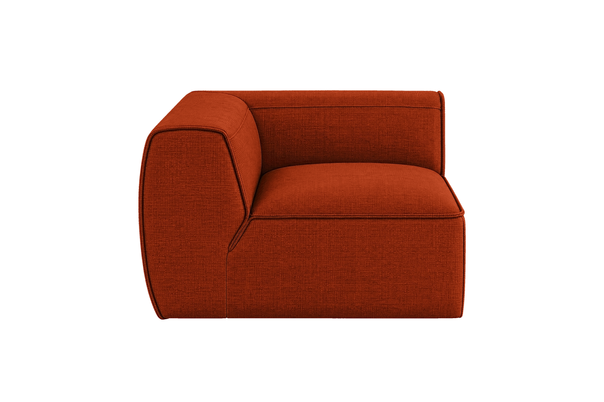 Fred Chair One Arm Left in Roni Poppy