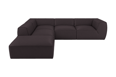 Fred Left Bumper Sectional in Dante Charcoal