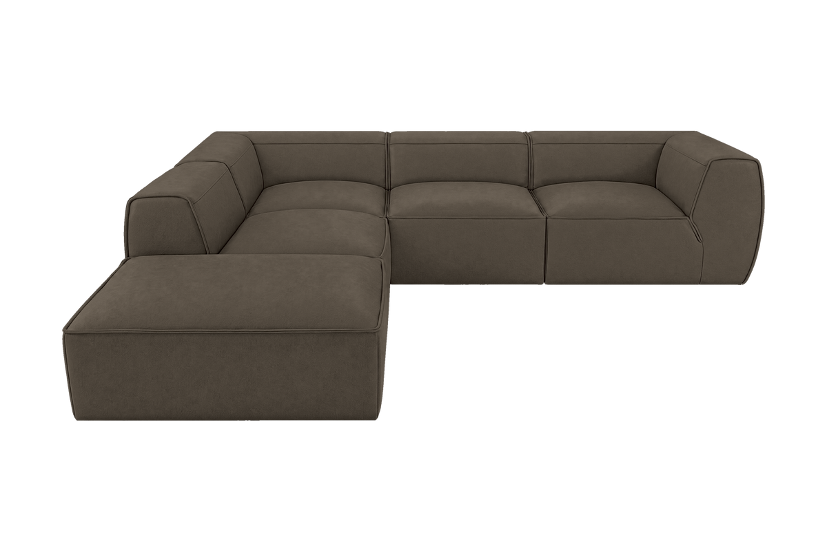 Fred Left Bumper Sectional in Fresco Cos