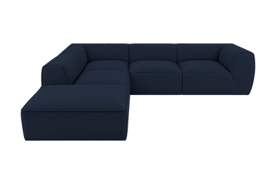 Fred Left Bumper Sectional in Roni Ember Blue