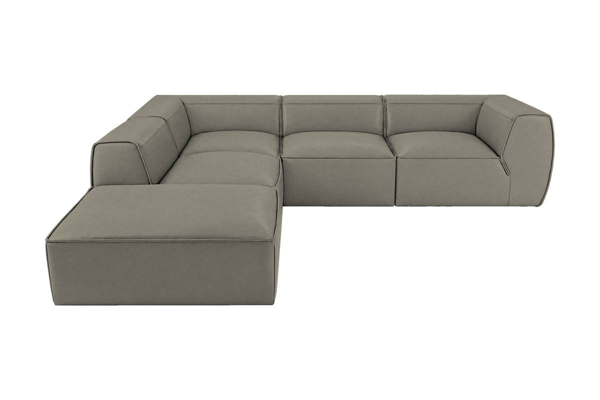 Fred Left Bumper Sectional in Felix Glace