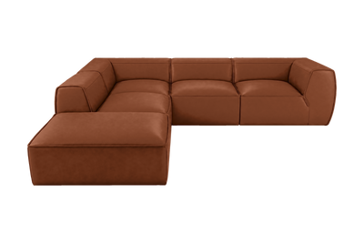Fred Left Bumper Sectional in Dante Hazel