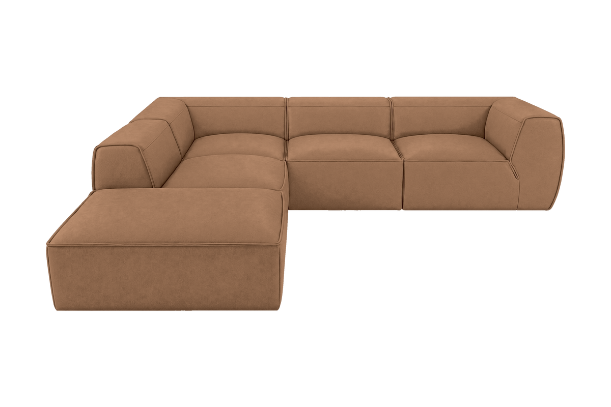 Fred Left Bumper Sectional in Fresco Hazel