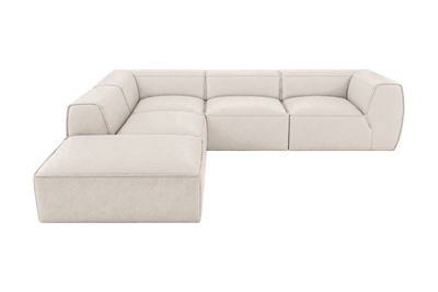 Fred Left Bumper Sectional in Fresco Milky